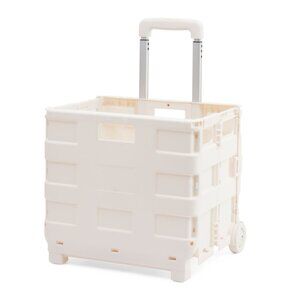SIMPLIFY White Portable Folding Shopping Cart